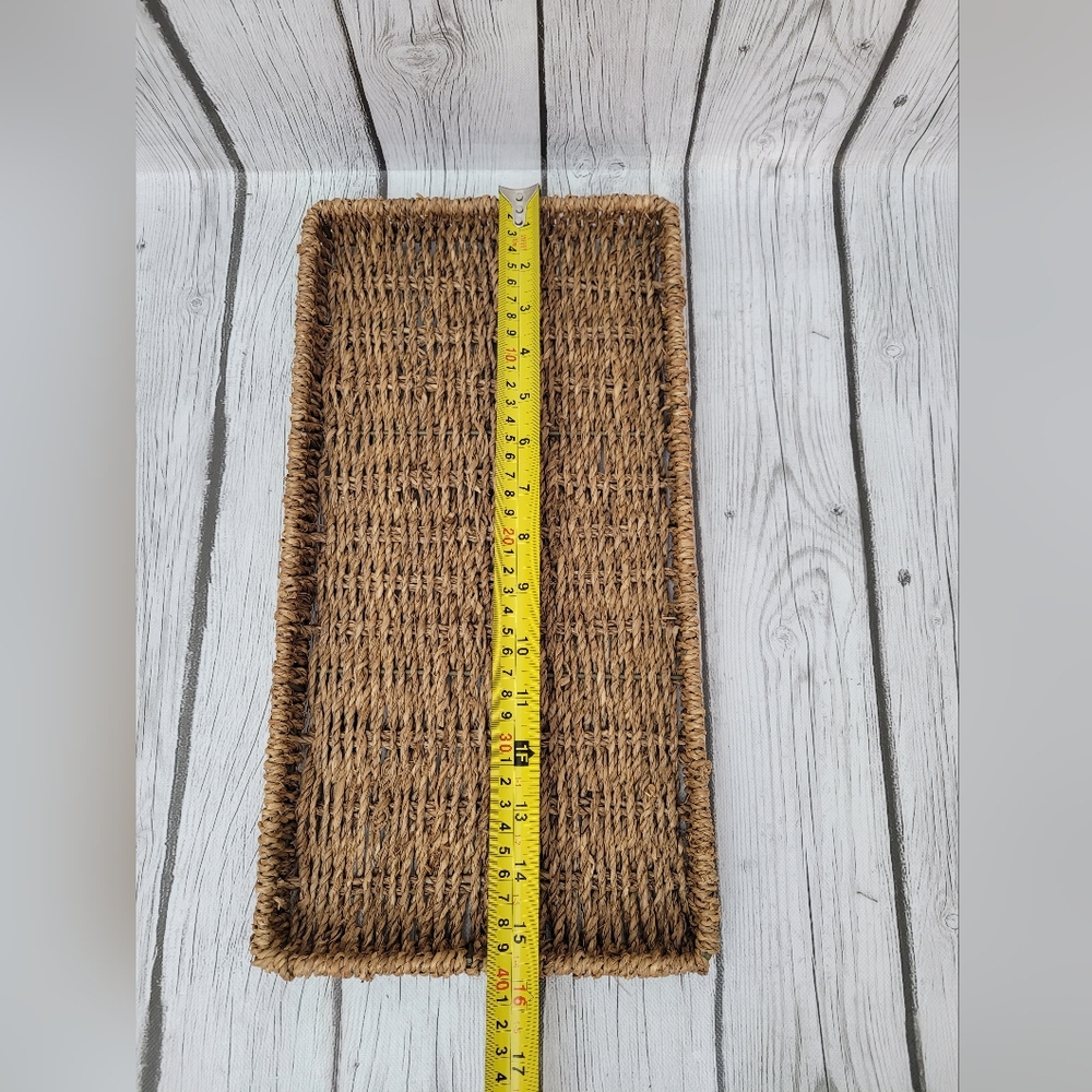 Woven Rattan Decorative Tray - Picture 5 of 6